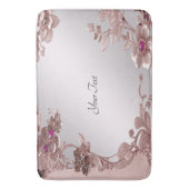 Tapis De Bain Manteau de bain rose et fleuri (devant Vertical)