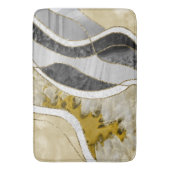 Tapis De Bain Marbre Agate Or Glam 7 (devant Vertical)