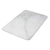 Tapis De Bain Marbre Blanc (Angle)