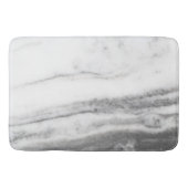 Tapis De Bain Marbre blanc et gris (Devant)