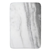 Tapis De Bain Marbre blanc et gris (devant Vertical)