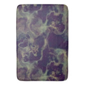 Tapis De Bain marbre bleu abstrait (devant Vertical)