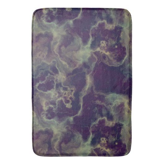 Tapis De Bain marbre bleu abstrait (devant Vertical)