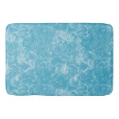 Tapis De Bain marbre bleu et blanc abstrait (Devant)