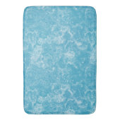 Tapis De Bain marbre bleu et blanc abstrait (devant Vertical)