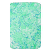 Tapis De Bain Marbre bleu et vert abstrait (devant Vertical)