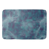 Tapis De Bain Marbre bleu et violet abstrait (Devant)