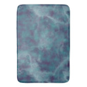 Tapis De Bain Marbre bleu et violet abstrait (devant Vertical)