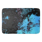 Tapis De Bain Marbre bleu, gris et violet Abstrait (Devant)