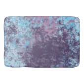 Tapis De Bain Marbre bleu, rose et violet Abstrait (Devant)