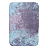 Tapis De Bain Marbre bleu, rose et violet Abstrait (devant Vertical)