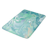Tapis De Bain Marbre bleu turquoise (Angle)