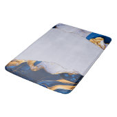 Tapis De Bain Marbre bleu turquoise Aqua Turquoise (Angle)