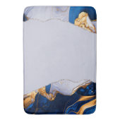 Tapis De Bain Marbre bleu turquoise Aqua Turquoise (devant Vertical)