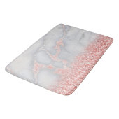 Tapis De Bain Marbre bohème rose brillant (Angle)