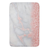 Tapis De Bain Marbre bohème rose brillant (devant Vertical)