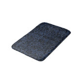 TAPIS DE BAIN MARBRE DAMASK2 NOIR ET PIERRE BLEUE (Angle)