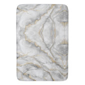 Tapis De Bain Marbre d'argent blanc or assez (devant Vertical)