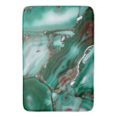 Tapis De Bain Marbre de luxe Malachite Gemstone Agate (devant Vertical)