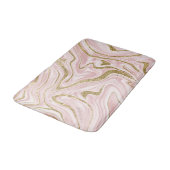 Tapis De Bain Marbre d'or rose pâle #1 (Angle)