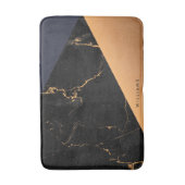 Tapis De Bain Marbre doré géométrique (Devant (Vertical))