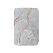 Tapis De Bain Marbre doré gris clair, Granite, Texture de pierre (Devant (Vertical))