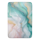 Tapis De Bain Marbre émeraude et or (devant Vertical)