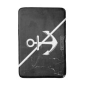 Tapis De Bain Marbre et Ancre (Devant (Vertical))