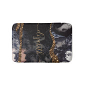 Tapis De Bain Marbre et Parties scintillant Abstrait (Devant)