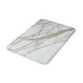 Tapis De Bain Marbre fin, granit gris blanc texture pierre (Angle)