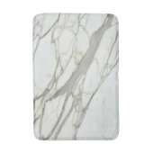 Tapis De Bain Marbre fin, granit gris blanc texture pierre (Devant (Vertical))