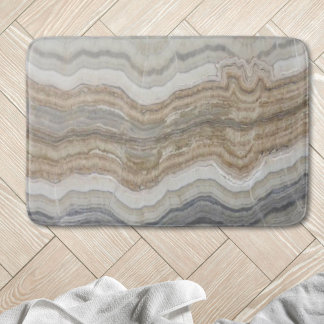 Tapis De Bain marbre gris brun scandinave minimaliste
