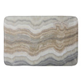 Tapis De Bain marbre gris brun scandinave minimaliste (Devant)