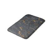 Tapis De Bain Marbre gris doré tendance cool (Angle)