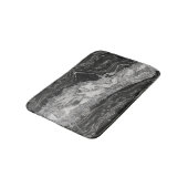 Tapis De Bain Marbre gris et blanc et abstrait argenté (Angle)