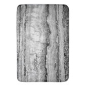 Tapis De Bain Marbre gris granit | motif en pierre abstrait (devant Vertical)
