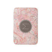 Tapis De Bain Marbre gris rose (Devant (Vertical))