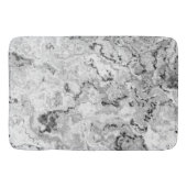 Tapis De Bain Marbre noir, blanc et gris abstrait (Devant)