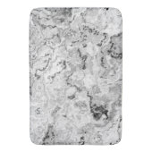 Tapis De Bain Marbre noir, blanc et gris abstrait (devant Vertical)