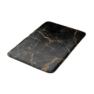 Tapis De Bain Marbre noir d'or