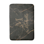Tapis De Bain Marbre noir et d'or (Devant (Vertical))