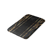 Tapis De Bain Marbre noir et or (Angle)