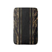 Tapis De Bain Marbre noir et or (Devant (Vertical))