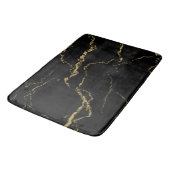 Tapis De Bain Marbre noir et or (Angle)