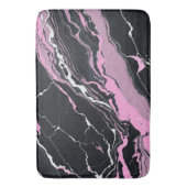 Tapis De Bain Marbre noir et rose (devant Vertical)
