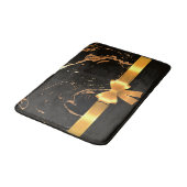 Tapis De Bain Marbre noir et ruban (Angle)