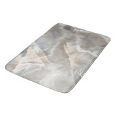 Tapis De Bain Marbre or et gris (Angle)
