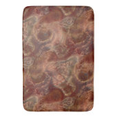 Tapis De Bain marbre orange et rouge abstrait (devant Vertical)