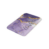 Tapis De Bain Marbre pourpre et doré (Angle)