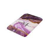 Tapis De Bain Marbre pourpre et Parties scintillant (Angle)